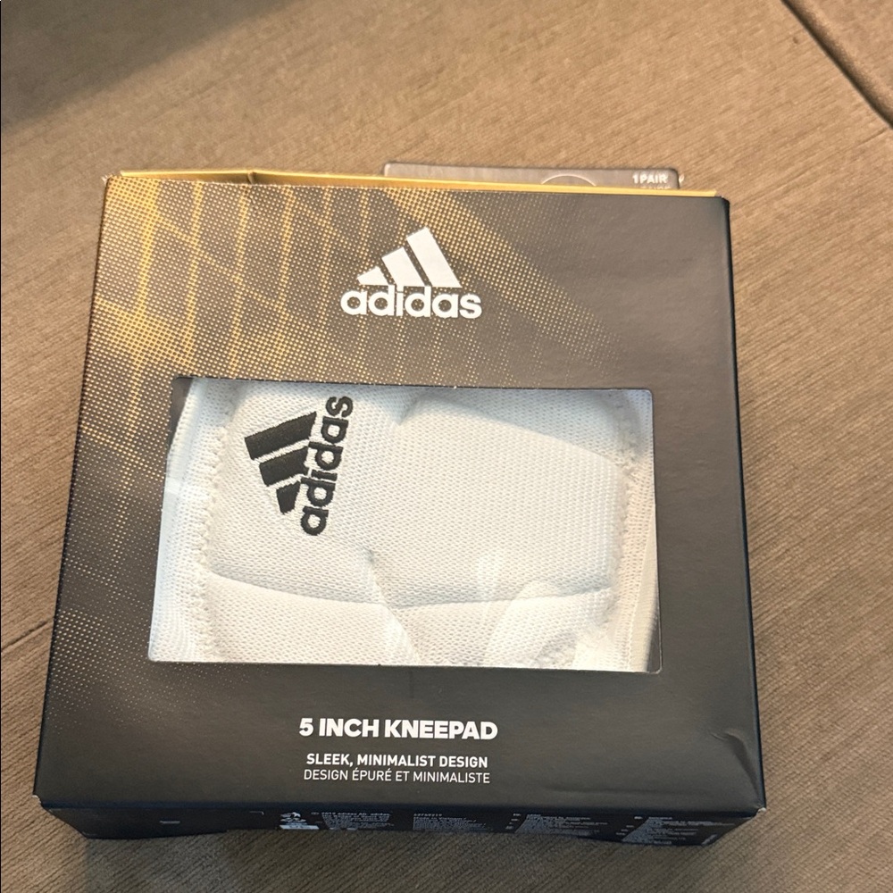 Adidas Black and White 5 Inch Kneepad